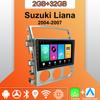 Android Carplay автомобильное радио для Suzuki Liana 2004-2007 мультимедийный проигрыватель головное устройство стерео GPS навигация BT WIFI 2+32 ГБ