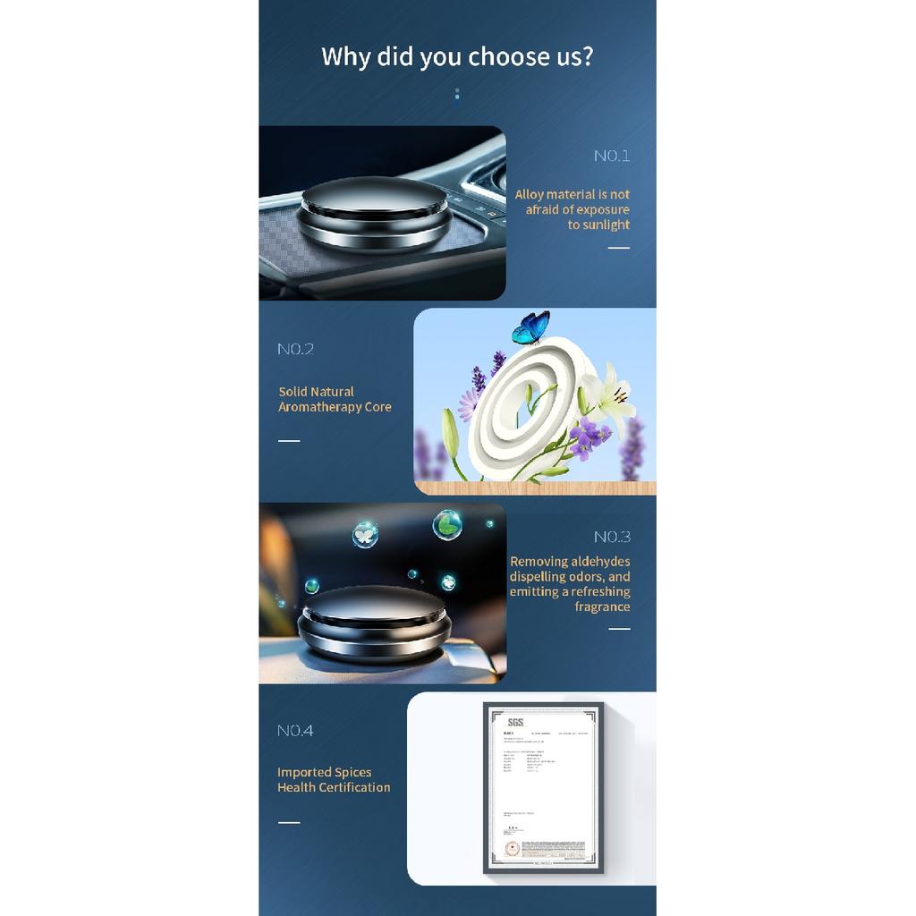 Creative Car Air Freshener Aluminum Alloy UFO Styling Perfume Car Accessories Interior Air Fresh Fragrance Auto Air