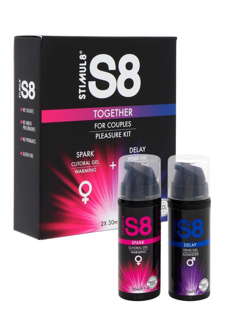 Стимулирующий гель для нее и замедляющий для него S8 Together Kit Натуральный