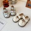 Туфли принцессы для девочки, маленькие кожаные туфли, весна и осень 2025, новые детские туфли Мэри Джейн в зарубежном стиле с бантом для выступлений