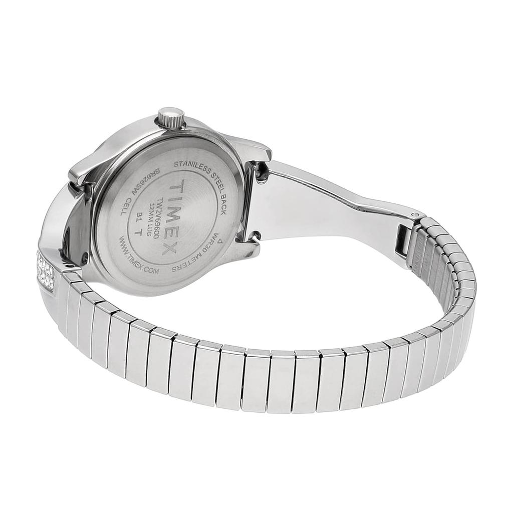 TIMEX WatchTW2V69600 Унисекс Эластичный Браслет Серебряный [Товар]
