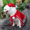 Comfortable Christmas Pet Cloak Adjustable Pet Xmas Hat Pet Christmas Cloak Dress Up  for New Year