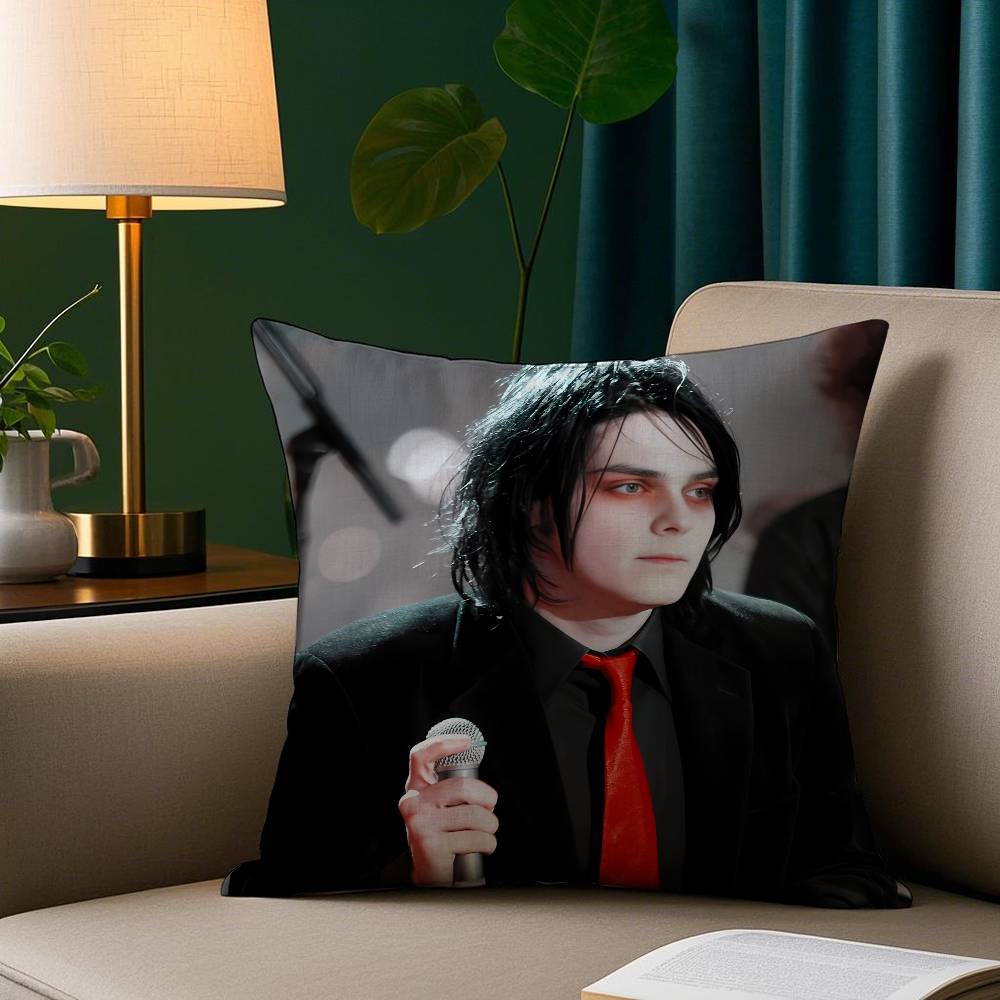 Певец G-Джерард Уэй Наволочка Короткий Плюш Принт Наволочка Квадратные Наволочки для Дивана Домашний Декор