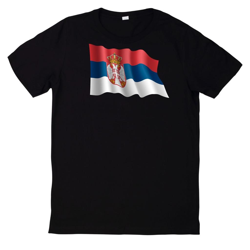 T-Shirt Serbien Fan Shirt 2024 Motiv BaumwolleWird in neuem Fenster oder Tab geöffnet