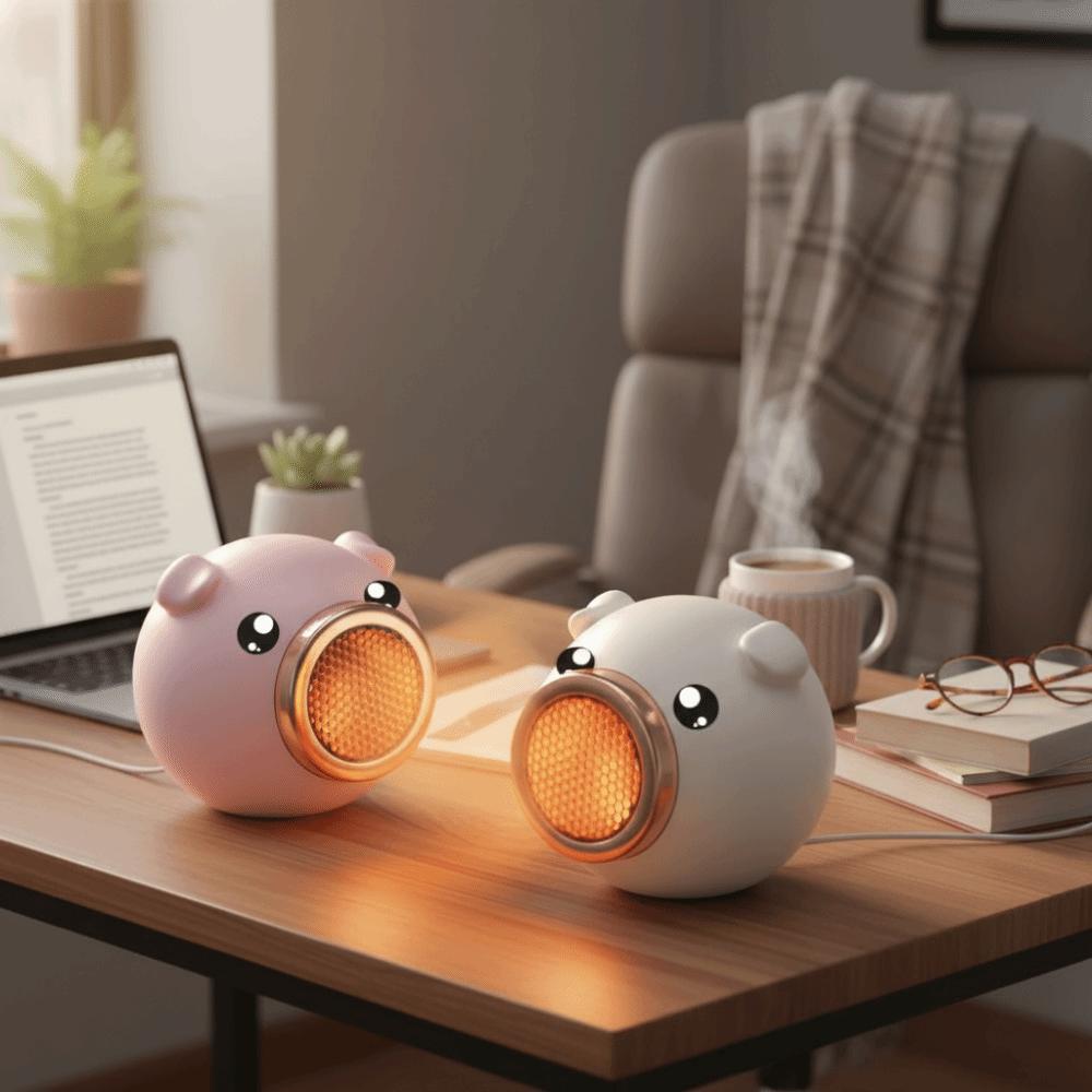 Fast Heating Desktop Heater Energy-Saving Electric Fan Heater Small Size Mini Heater Indoor Table