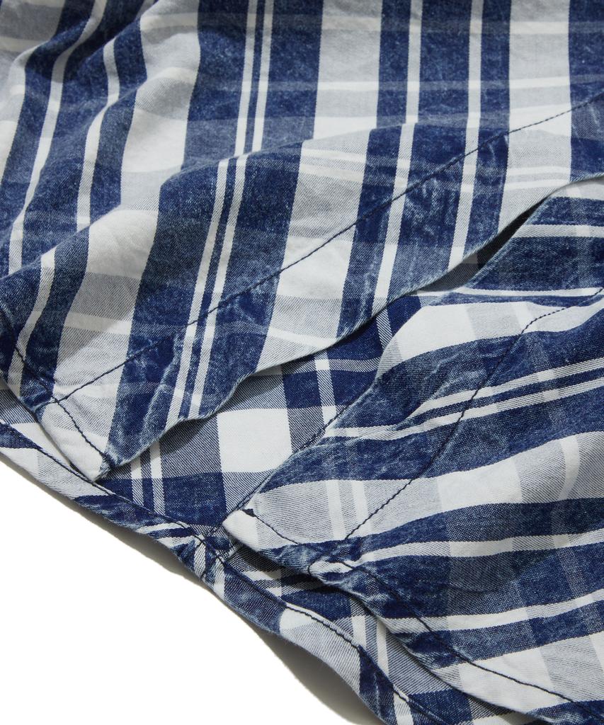 Penfield Check Shirt Dress Dark Indigo_Fs2Ws81F