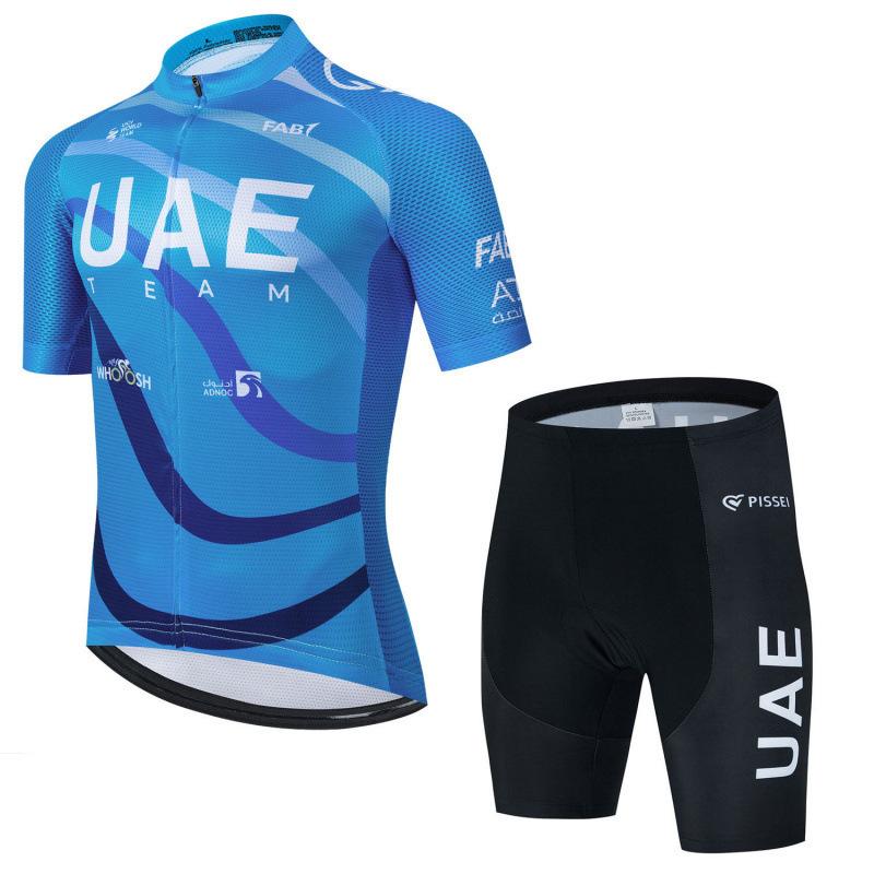 Cross-border hot sale Tour de France UAE UAE team cycling suit short-sleeved suit men's cycling clothing quick-drying breathable