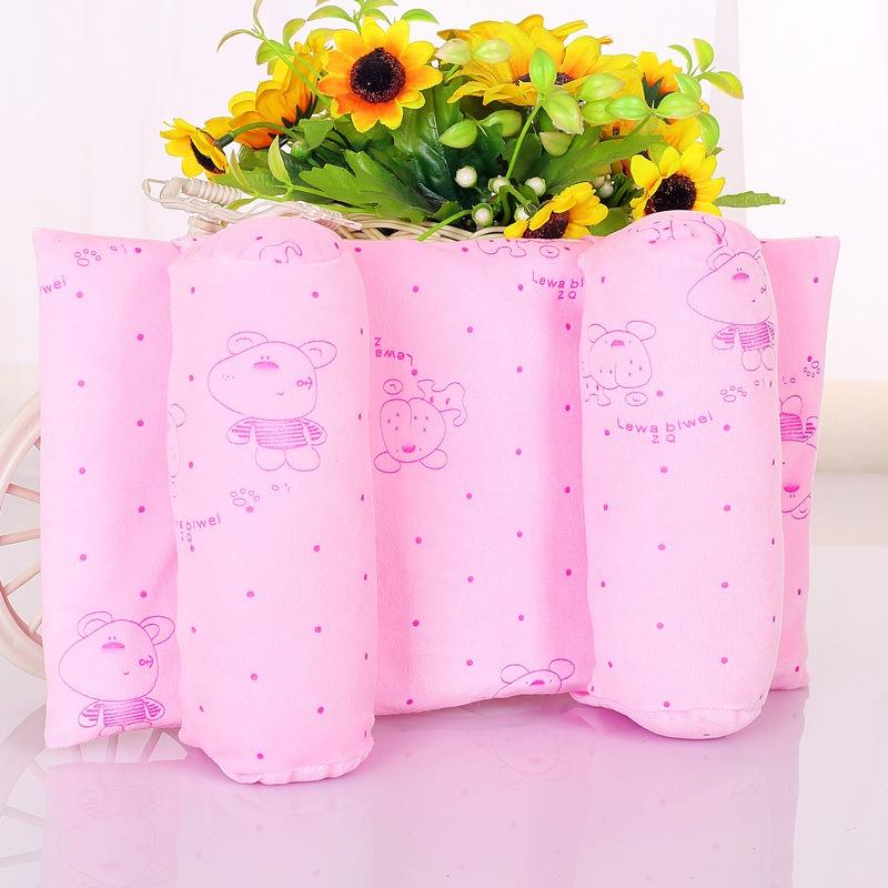 Newborn Baby Baby Pillow Baby Pillow Anti-biased Head Shaping Pillow Pure Cotton Diamond Velvet Pillow