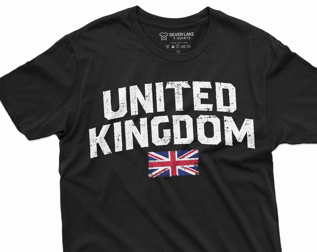 United Kingdom T-shirt UK flag Coat of arms Mens Womens Unisex Tee Shirt Wales Scotland England Northern Ireland Tee Shirt