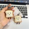 Keychain Plush Bread Keychain Toast Bread Bread Keyring Soft Cute Key Chain Children's Kids