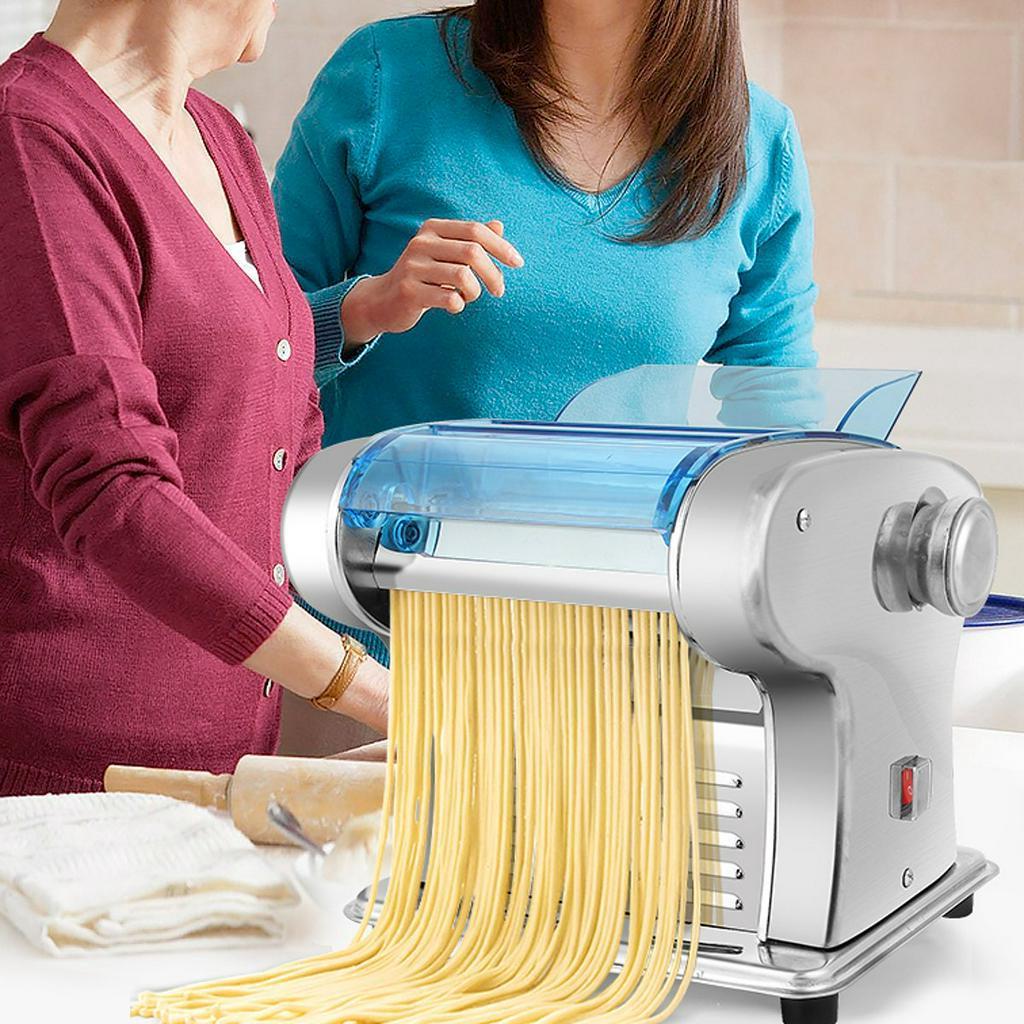 220V Electric Noodle Maker Machine Multifunctional Electric Spaghetti Machine Press Dough Make Noodle Dumpling Wonton Skin