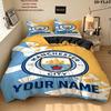 Custom Mcfc Bedding Quilt Set Quilt Cover Pillowcase Home Decoration Birthday Gift (1 * duvet cover + 2 * pillowcase, without core)
