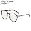 Защита Коричневый/Черный/Леопардовый принт Защита от синего света Очки для близорукости Очки Очки с плоскими линзами