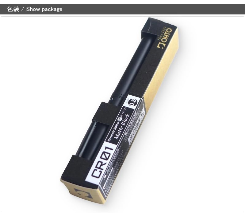 OHTO Автоматическая шариковая ручка Роллерная ручка CR01 Матовый черный На водной основе CR01-05-MBK