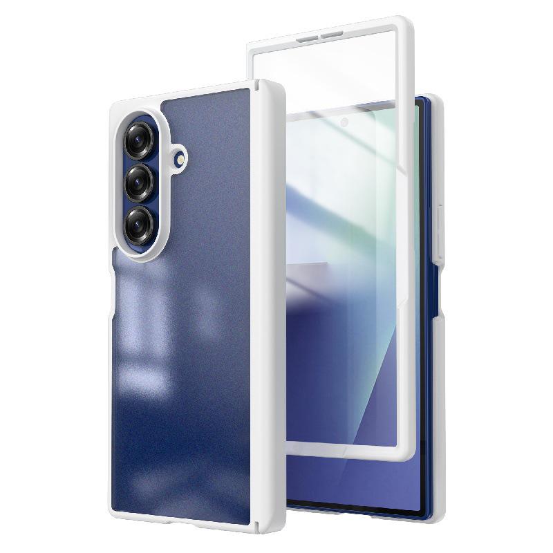 Минималистичный ударопрочный чехол с вращением на 360° для Samsung Z Fold7: Жесткий ПК-чехол с защитой от царапин