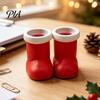 Holiday Desktop Decorations Christmas Theme Ornaments, Santa Hats/Boots/Gloves Decorative PLA Figures, Atmosphere Tabletop Ornaments 3D Printed Crafts