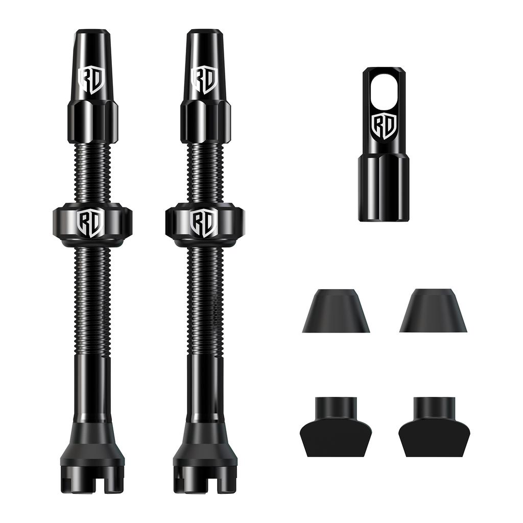 RACEDUEL Bike Tubeless Valve 44MM 60MM 80MM Bicycle Tubeless Presta Valves Aluminium Alloy CNC Valve for Tubeless Road MTB2