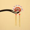 Red New Chinese Style Hair Clip Tassel Hanfu Hairpin Temperament Wooden Hair Stick  Bridal