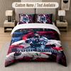 Kendrick Lamar 3Pcs Bedding Set, Personalized Custom Name Text, 1 Duvet Cover & 2 Pillowcases For Bedroom