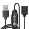 Кабель-регулятор скорости вентилятора, адаптер питания USB 5 В, 3 скорости, регулируемый USB-адаптер вентилятора, соединительный кабель для настольного вентилятора
