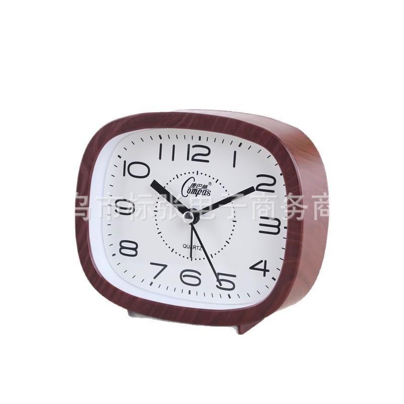 Compass silent alarm clock for students with large characters for the elderly clock for children's bedroom bedside clock ornament