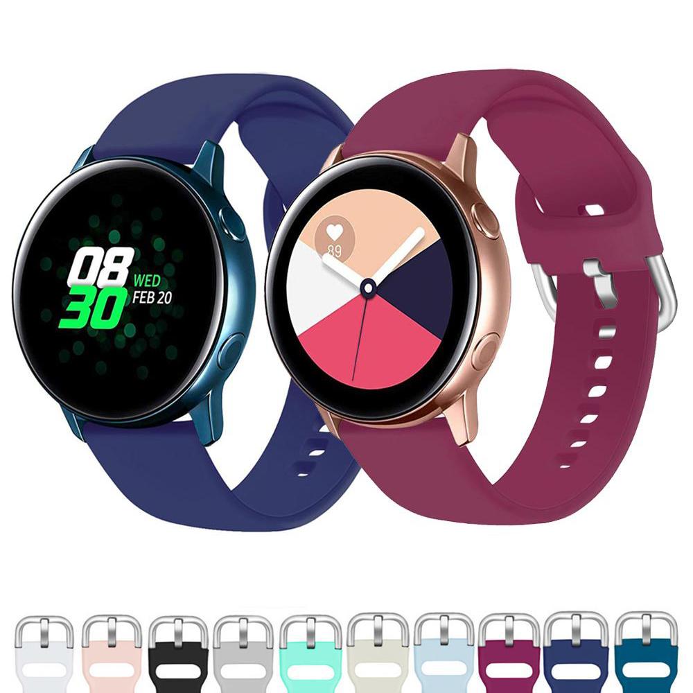 Silicone Sports Strap, Suitable for Samsung Galaxy Watch Active 2 Active 3 Gear S2 Strap Bracelet, Suitable for Huami Amazfit Bip