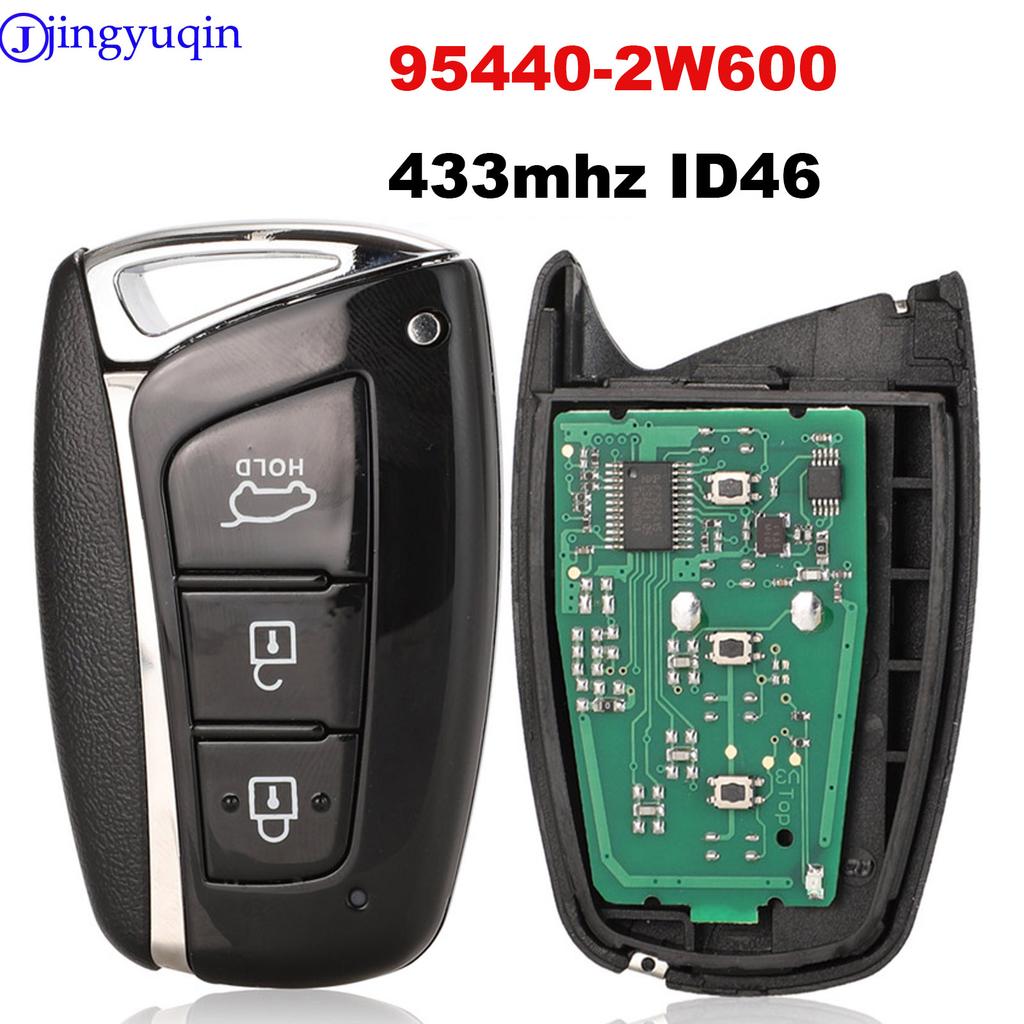 jingyuqin New Remote Smart Car Key For Hyundai Santa Fe IX45 2013 2014 433Mhz ID46 Electronic Chip Keyless Entry 95440-2W600