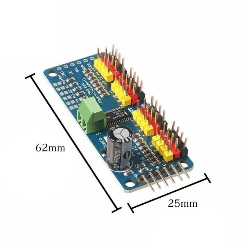16-канальный 12-битный ШИМ-драйвер сервоприводов интерфейс I2C PCA9685 для SG90 Промышленный сервопривод Модуль экранирования Замена
