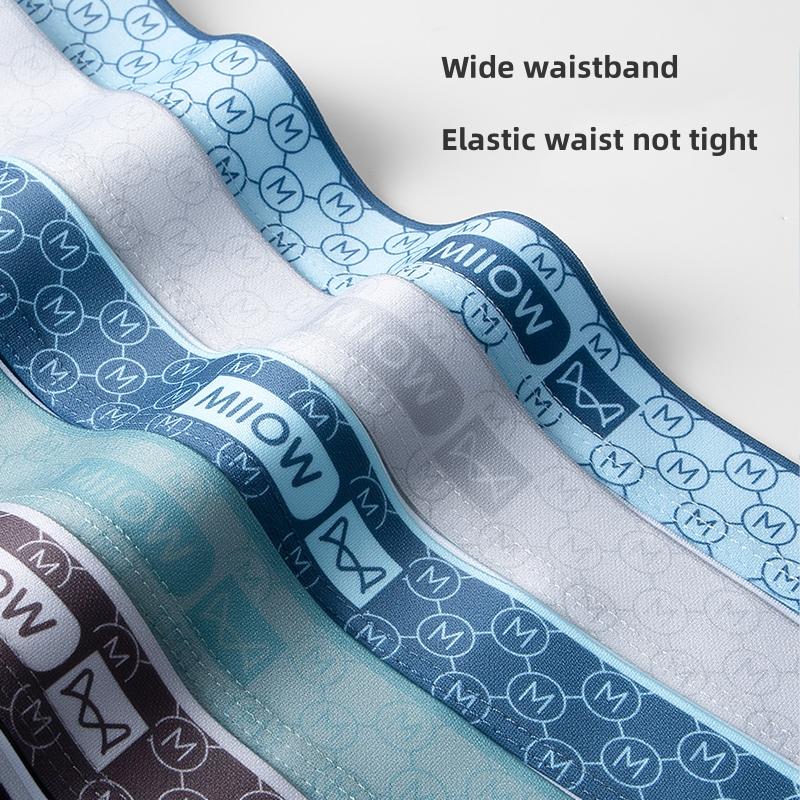 MiiOW 3 шт. хлопковое мужское нижнее белье шорты-боксеры 7A антибактериальное мужское нижнее белье мужские боксеры L-4XL