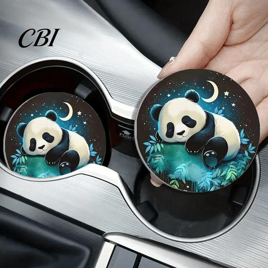 Reusable Car Coaster 2PCS Coasters, Non-Scratch Silicone Cup Holders, Wear-Resistant Thermal Pads, Protective Holder Liner Protect Against Burns
