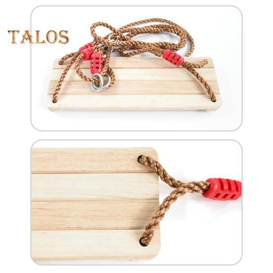 Деревянные качели для взрослых и детей, уличные пасторальные качели с регулируемым тросом, максимальная нагрузка 100 кг, качели для сада и двора