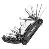 ROCKBROS Bicycle Multi-Tool Bicycle Tool Set 16in1 Multi-Functional Mobile Hex Wrench Socket High Hardness Easy To Carry Foldable Portable Tool Road B