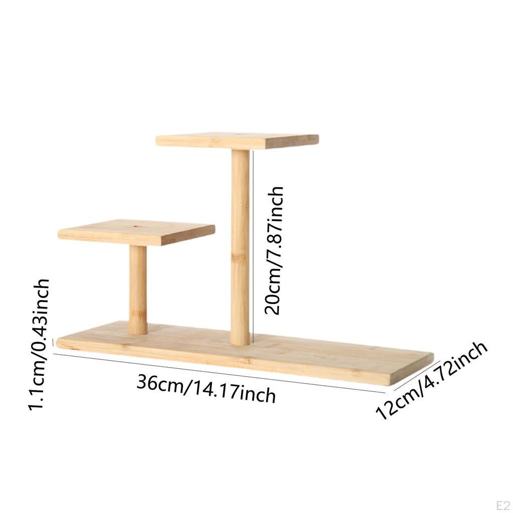 Маленький держатель для горшков с растениями, деревянный поднос для растений, стойка для помещений