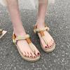 Platform Sandals Women Summer 2025 Roman Beach Shoes for Women Handmade Straw Sandals Weaving with Hemp Rope Women Sandals