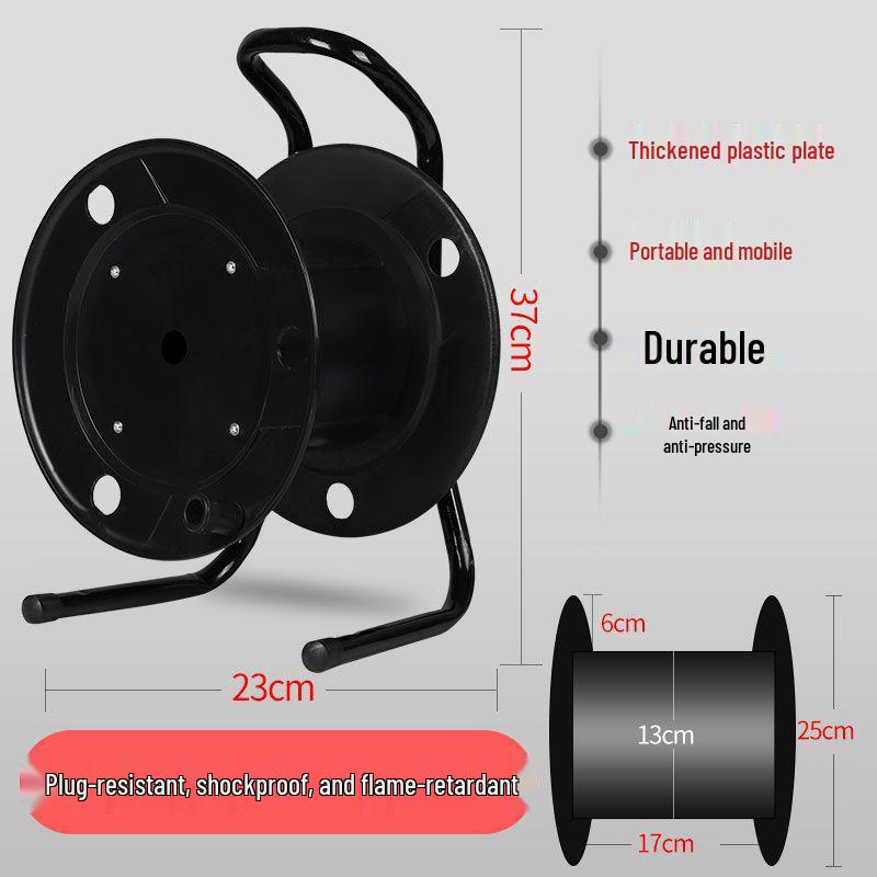 Mobile Cable Reel Spool: Empty Winder for Cables, Take-up and Extension Cord Management