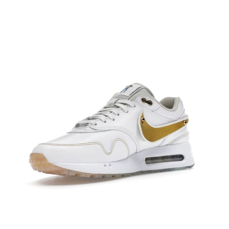 Eastside Golf x Nike Air Max 1 86 OG Golf Big Bubble - Игра для всех. Кроссовки унисекс Be Authentic White Metallic-Gold Pure-Platinum HQ3074-100