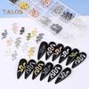 60Pcs/Box Snake Nail Charms with Rhinestones Elegant And Fashionable Nail Art Accessories for Women And Girls
