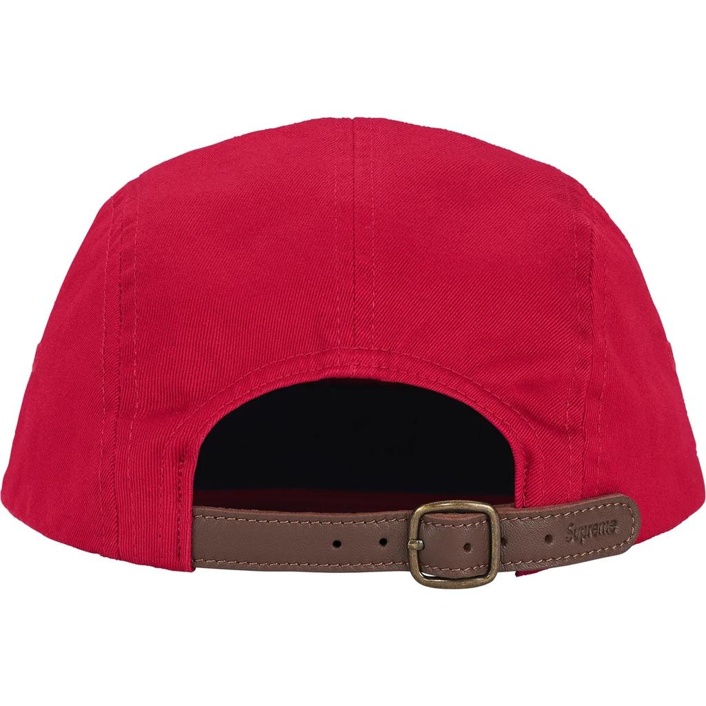 Supreme Кепка-кэмп из выстиранного твила чинос (26SS) красный