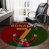 1pc Number 7 Soccer8 Carpet, Round Rug, Comfortable, Suitable for Entryways, Living Rooms, Office, And Bedrooms, Christmas Decoration