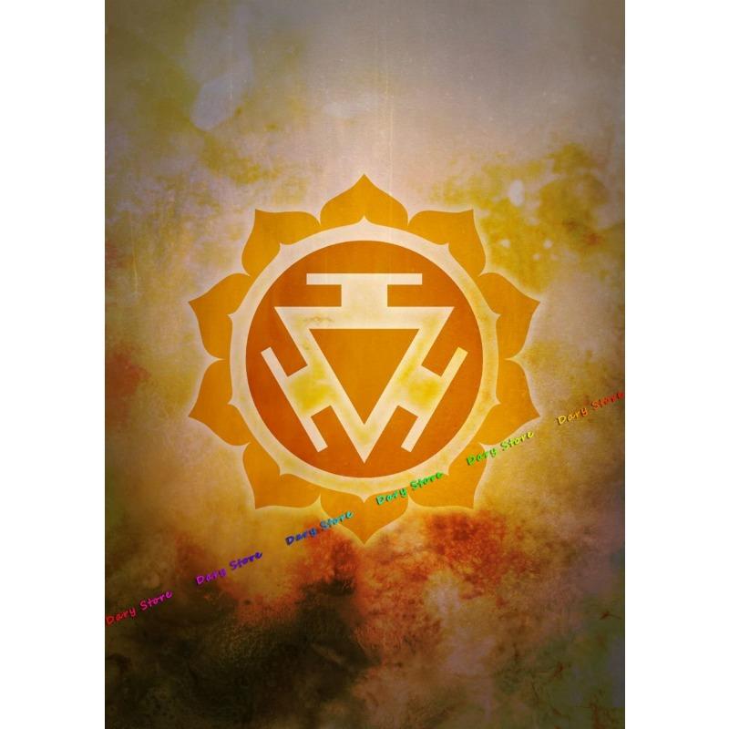 Аннотация Семь чакр 7 чакр Кундалини йога Дзен постеры принты Холст Живопись Настенное искусство Картина Гостиная Домашний декор