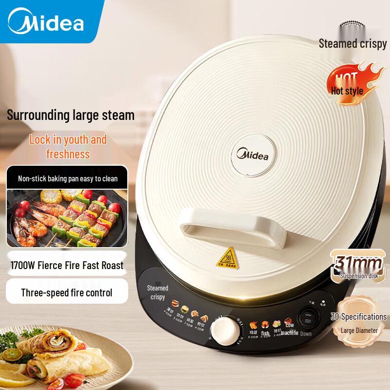 Midea Electric Pancake Maker CN plug (adapter included)