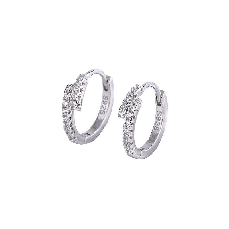 Серьги-гвоздики из стерлингового серебра 925 пробы с цирконием для женщин и девочек, ювелирные изделия на свадьбу, день рождения, подарок Pendientes Eh1800