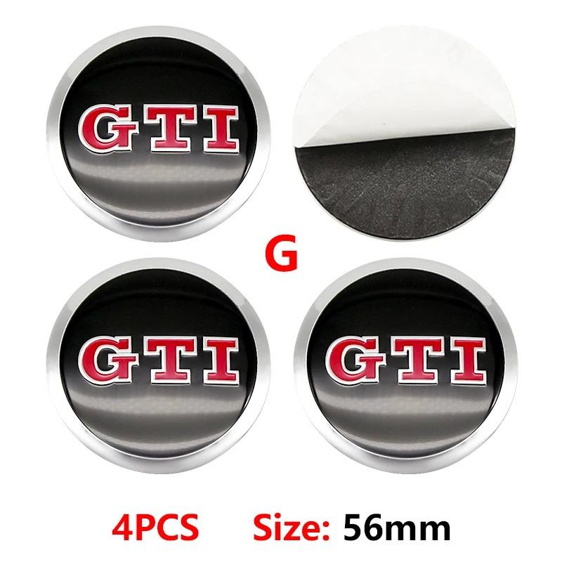 VW 4PCS Car Wheel Center Hub Cap Logo Sticker Emblem Badge Cover For VW Volkswagen Polo Golf Passat Tiguan Jetta Touareg Magotan EQ1