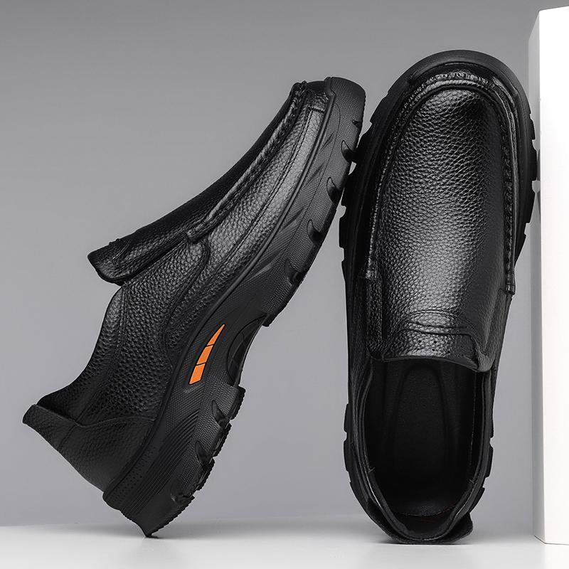 Удобные лоферы на мягкой подошве, мужская повседневная обувь из натуральной кожи, новые элегантные мужские деловые туфли с низкой посадкой, прогулочная обувь