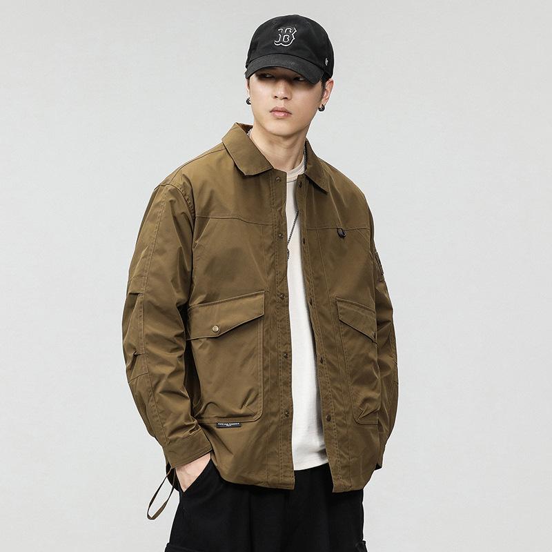 Модная брендовая куртка мужская американская сезонная бархатная куртка с тремя лацканами