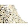 White sisal bell with silver glitter