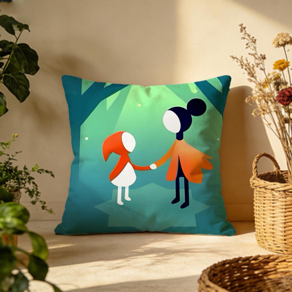 Trendy Mmonument Valleying Cushion Cover Versatile DoubleSided Pillow Case Fit for Sofa Bed Car Daily Decor
