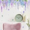 1PC Purple Rattan Wall Stickers Removable Vine Branches Green Plant Leaves Flower Wallpaper Decal DIY Mural for Home