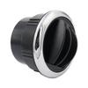 2PCS Round Flip Ac Vent Air Outlet Louver for Rv Bus Boat Yacht Black-Silver,Abs