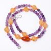 Natural Carnelian Amethyst Mix Shape Gemstone Smooth Beads Necklace 3-15 Mm 18" UB-8610